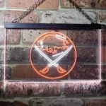 Buffalo Sabres Neon Sign Golf Club Pair 1