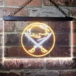Buffalo Sabres Neon Sign Golf Club Pair 1