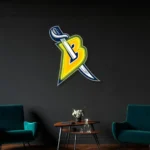 Buffalo Sabres Neon Sign Letter B With Sword 1