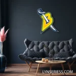 Buffalo Sabres Neon Sign Letter B With Sword 1