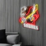 Buffalo Sabres Neon Sign Mascot Acrylic 1