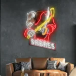 Buffalo Sabres Neon Sign Mascot Acrylic 1