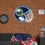 Buffalo Sabres Neon Sign Nhl Hockey Helmet Acrylic Led 1