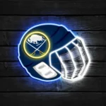 Buffalo Sabres Neon Sign Nhl Hockey Helmet Acrylic Led 1