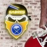 Buffalo Sabres Neon Sign Skull 1