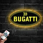 Bugatti Metal Sign Emblem Car 1