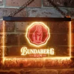Bundaberg Rum Neon Sign Bear Rum Badge 1