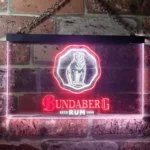 Bundaberg Rum Neon Sign Bear Rum Badge 1