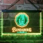Bundaberg Rum Neon Sign Bear Rum Badge 1