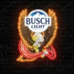 Busch Light Neon Sign Bespoke Logo Custom American Eagle 1