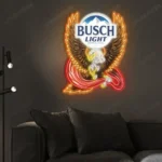 Busch Light Neon Sign Bespoke Logo Custom American Eagle 1
