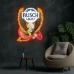 Busch Light Neon Sign Bespoke Logo Custom American Eagle 1