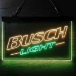 Busch Light Neon Sign Upslope Logo Home Bar 1