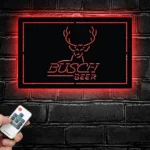 Busch Metal Sign Cabin Deer Hunt 1