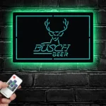 Busch Metal Sign Cabin Deer Hunt 1