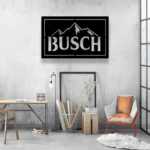 Busch Metal Sign Snow Mountain 1