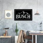 Busch Metal Sign Snow Mountain 1