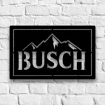 Busch Metal Sign Snow Mountain 1