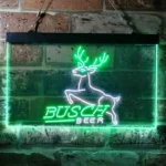 Busch Neon Sign Deer Jump Grassland 1