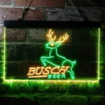 Busch Neon Sign Deer Jump Grassland 1