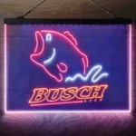 Busch Neon Sign Fishing Camp 3 Color 1