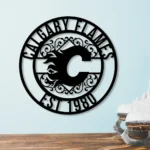 Calgary Flames Metal Sign Custom Nhl 1