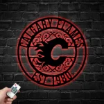 Calgary Flames Metal Sign Custom Nhl 1