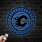 Calgary Flames Metal Sign Custom Nhl 1