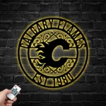 Calgary Flames Metal Sign Custom Nhl 1
