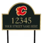 Calgary Flames Metal Sign Flame C Emblem 1
