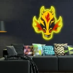 Calgary Flames Neon Sign Fiery Fox Head 1