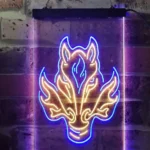 Calgary Flames Neon Sign Neon Wolf Head 1