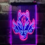 Calgary Flames Neon Sign Neon Wolf Head 1