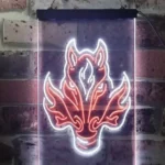 Calgary Flames Neon Sign Neon Wolf Head 1
