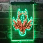 Calgary Flames Neon Sign Neon Wolf Head 1