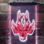 Calgary Flames Neon Sign Neon Wolf Head 1