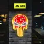 Calgary Flames Neon Sign The Punisher 1