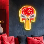 Calgary Flames Neon Sign The Punisher 1