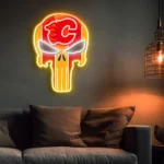 Calgary Flames Neon Sign The Punisher 1