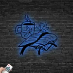Cannabis Lifestyle Metal Sign Book Coffee Autumn Leaf 1