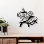 Cannabis Lifestyle Metal Sign Book Coffee Autumn Leaf 1
