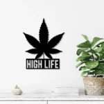 Cannabis Lifestyle Metal Sign Personalized Smoke Smoke Shop Name 1