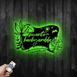 Cannabis Lifestyle Metal Sign Tropical Summer 1