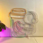 Cannabis Lifestyle Neon Sign Astronaut Coffee 1