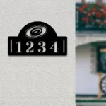 Carolina Hurricanes Metal Sign Nhl Metal House Number Sign 1