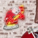 Carolina Hurricanes Neon Sign Mascot Acrylic 1