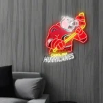 Carolina Hurricanes Neon Sign Mascot Acrylic 1