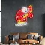 Carolina Hurricanes Neon Sign Mascot Acrylic 1