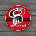 Carolina Hurricanes Neon Sign Nhl Helmet Acrylic 1
