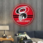 Carolina Hurricanes Neon Sign Nhl Helmet Acrylic 1